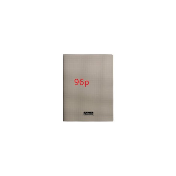 Cahier polypro 24X32 96p 5x5 90g