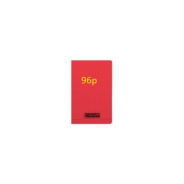 Carnet 9x14 cm 96p petits carreaux 5x5 polypro Assortis