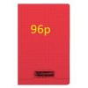 Carnet 9x14 cm 96p petits carreaux 5x5 polypro Assortis