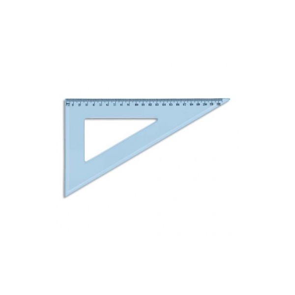 Equerre 60° 22 cm en plastique incassable