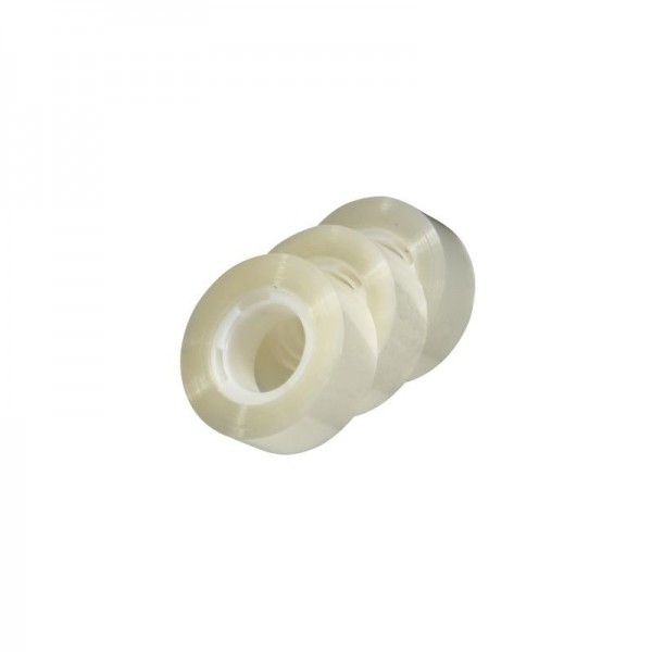 Ruban adhésif 19 mm x 33 m, plastique, transparent par 3
