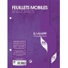 Feuillets mobiles s/film 17x22 200p séyès grands carreaux 90g - Blanc