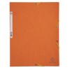Chemise à élastiques 3 rabats A4, carton en carte lustrée 400 g/m2