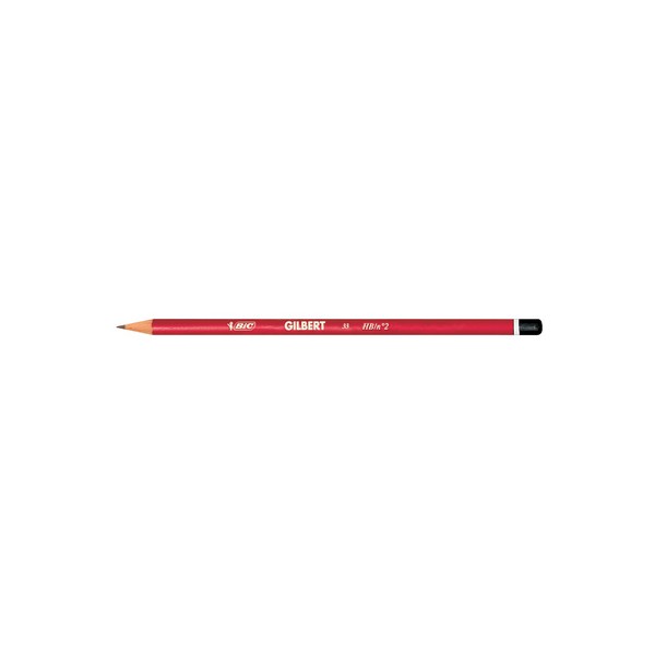 Crayon Gilbert 33, dureté: HB, rond, laqué en rouge