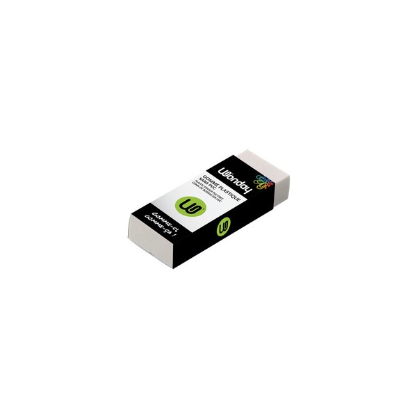 Gomme plastique, (L)60 x (P)21 x (H)11 mm