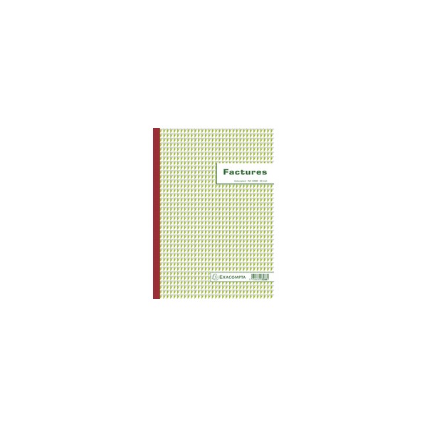 Factures avec mention TVA 29,7x21cm 50 feuillets tripli autocopiants