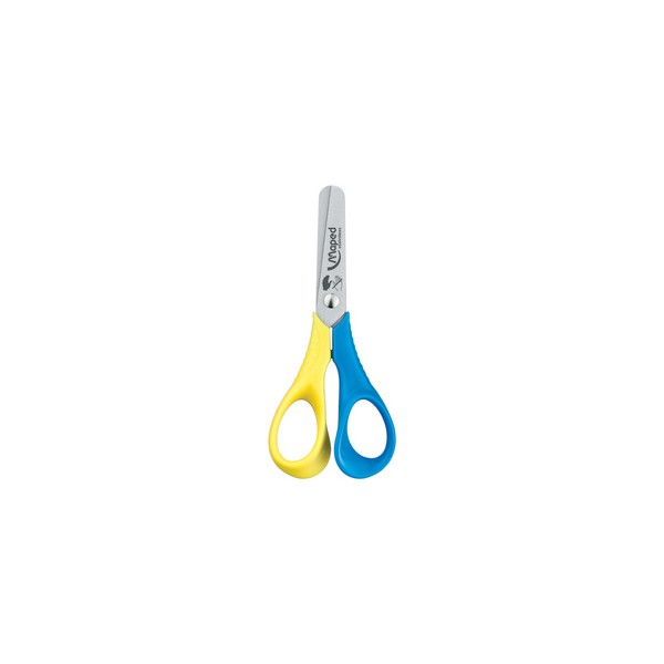 Ciseaux gauchers scolaires Vivo, rond, longueur: 120 mm,