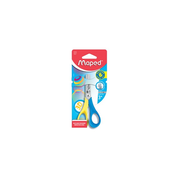 Ciseaux gauchers scolaires Vivo, rond, longueur: 120 mm,