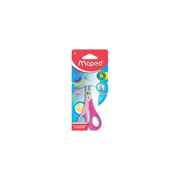 Ciseaux gauchers scolaires Vivo, rond, longueur: 120 mm,